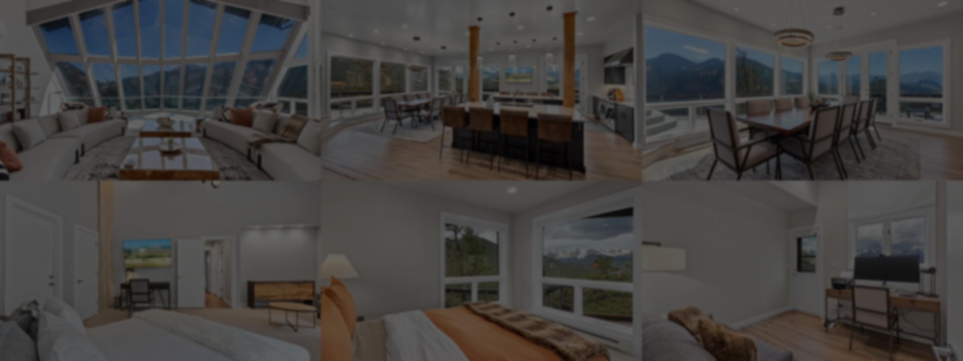 Mountain views from the retreat home